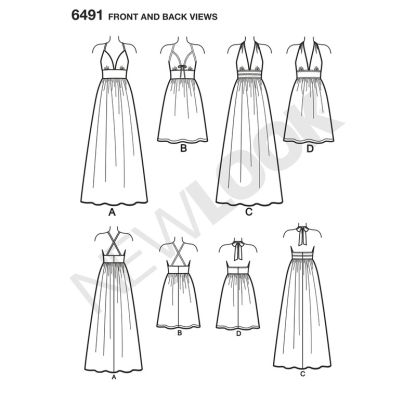 Patron New Look 6491 - Robe d'été 2