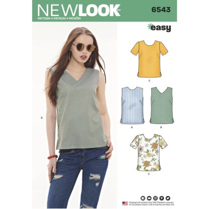 Patron New Look 6543 - Haut