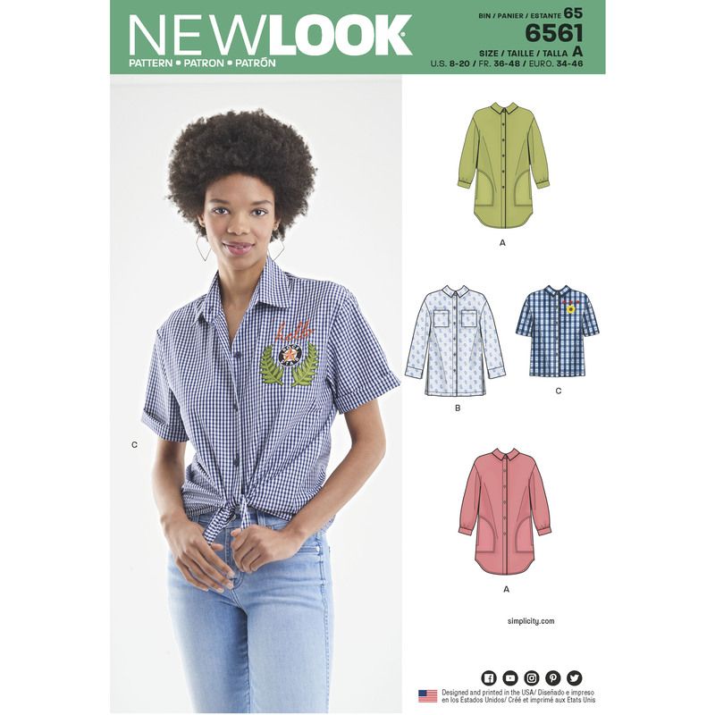 Patron New Look 6561 - Chemisier