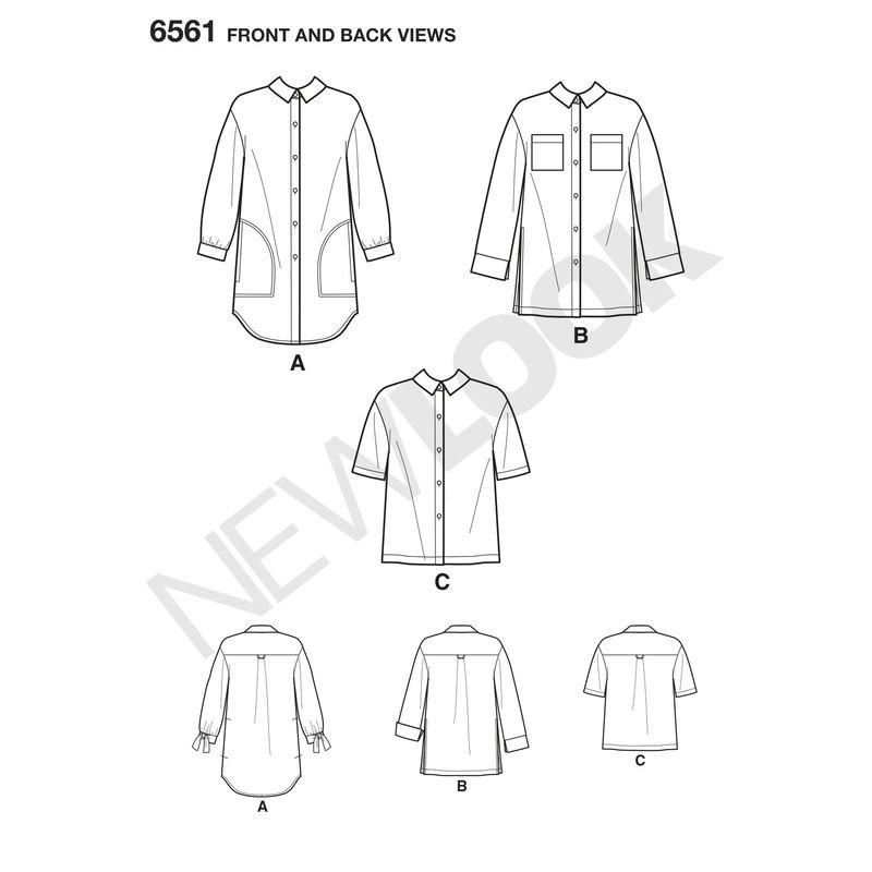 Patron New Look 6561 - Chemisier