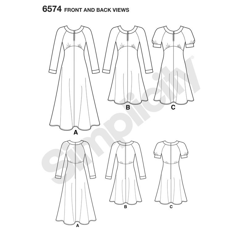 Patron New Look 6574 - Robe