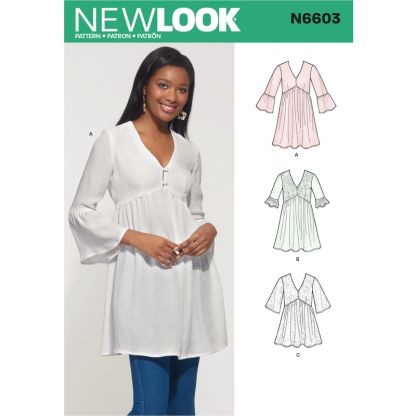 Patron New Look 6603 - Blouse
