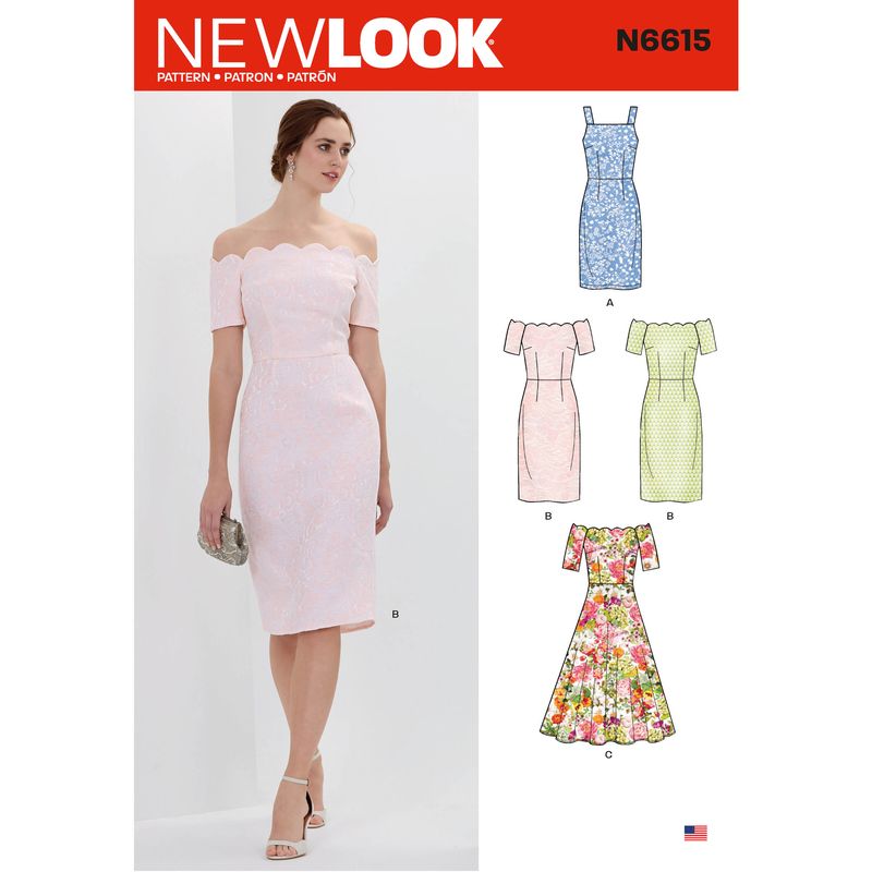 Patron New Look 6615 - Robe