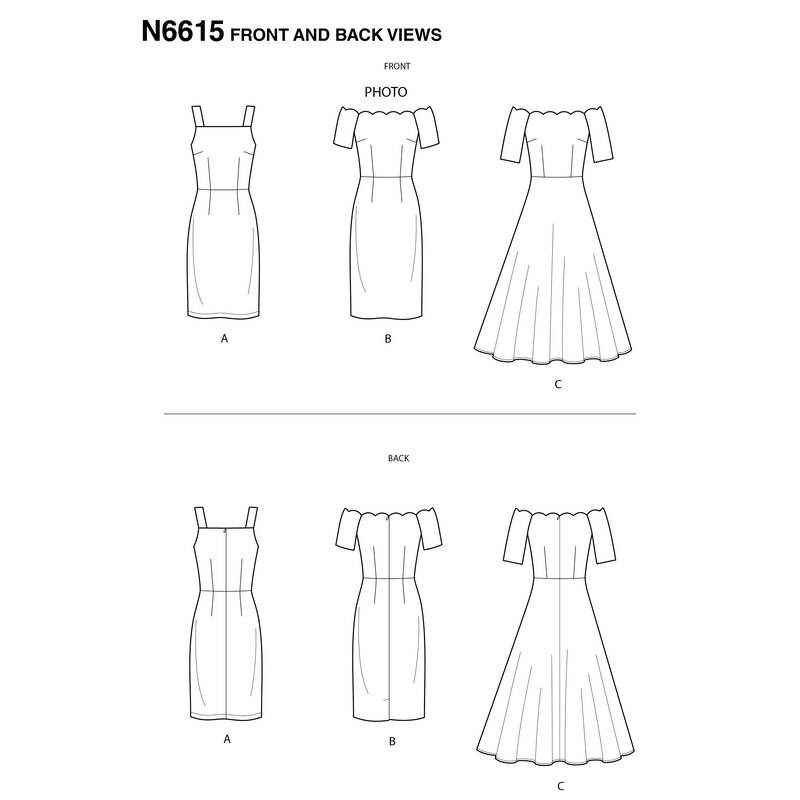 Patron New Look 6615 - Robe