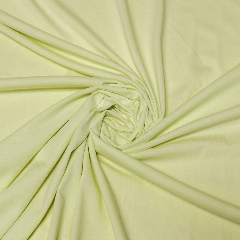 Jersey 100% coton GOTS - Jaune