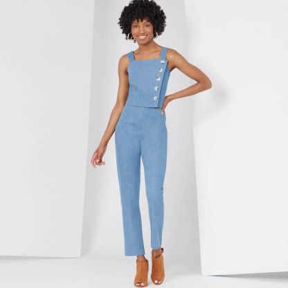 Patron New Look 6627 - Jupe crayon, legging et haut court 2