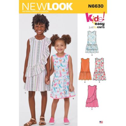 Patron New Look 6630 - Robe à volants
