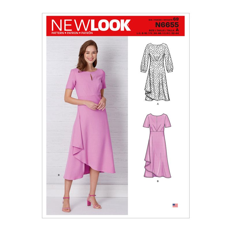 Patron New Look 6655 -  Robe