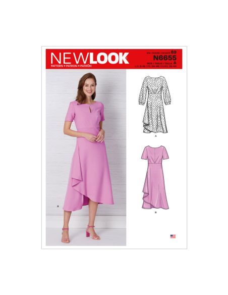 Patron New Look 6655 -  Robe