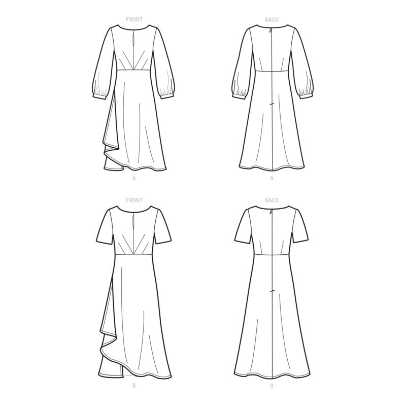 Patron New Look 6655 -  Robe
