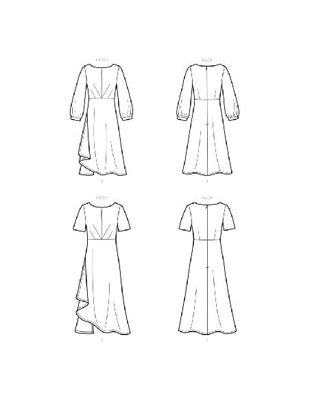 Patron New Look 6655 -  Robe