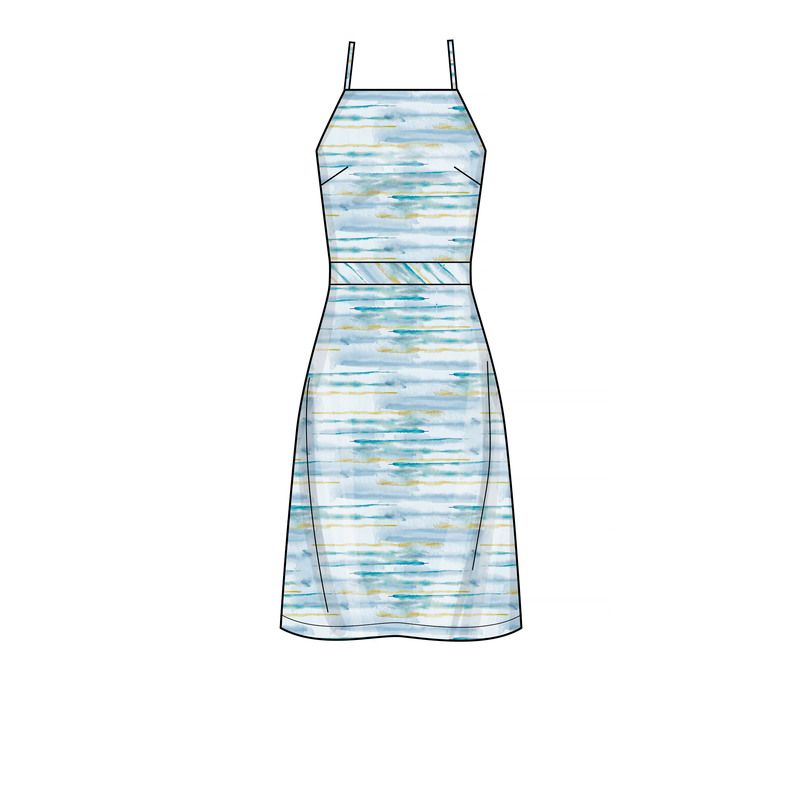 Patron New Look 6666 - Robe licou dos nu