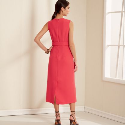 Patron New Look 6667 - Robe droite avec pinces 2