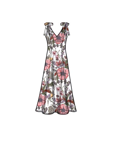 Patron New Look 6669 - Robe couture princesse évasée