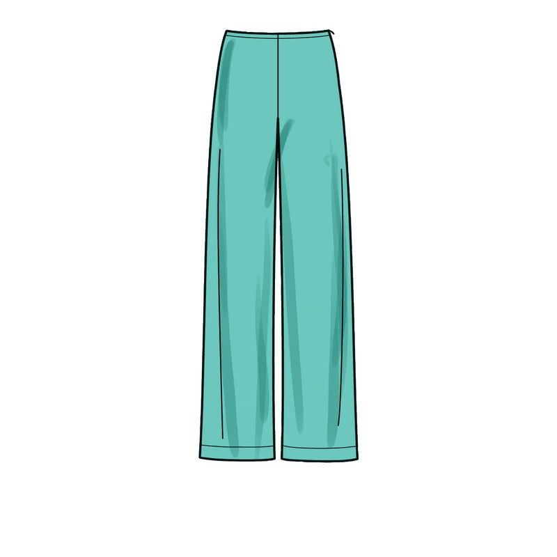 Patron New Look 6678 - Ensemble pantalon et haut manches gigot