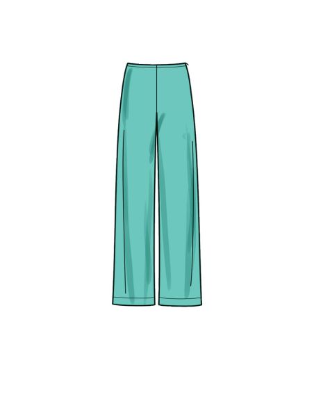 Patron New Look 6678 - Ensemble pantalon et haut manches gigot