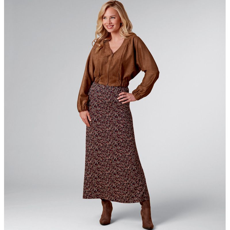 Patron New Look 6710 - Ensemble Femme, Veste zippée et Jupe longue