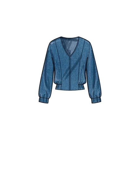 Patron New Look 6710 - Ensemble Femme, Veste zippée et Jupe longue