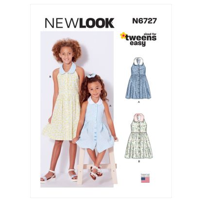Patron New Look 6727 - Robe Fille