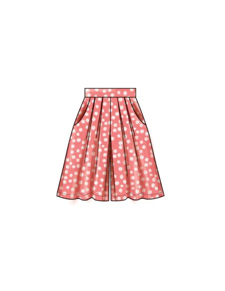 Patron New Look 6756 - Shorts en pantalons amples