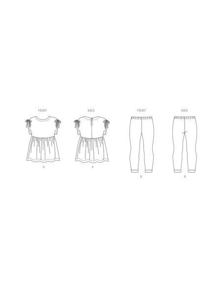 Patron New Look 6761 - Haut et leggings