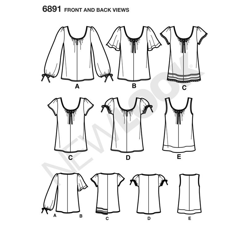 Patron New Look 6891 - Tee-Shirt