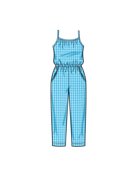 Patron New Look 6783 - Combinaison et robe d’été pour enfants