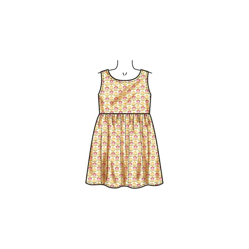 Patron New Look 6784 - Robes et barboteuse pour enfants