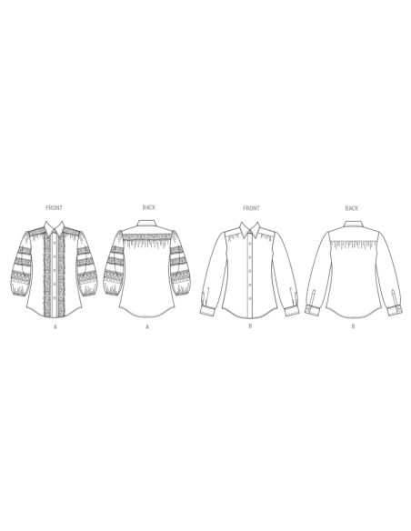 Patron Vogue 2031 U5 - Chemisiers