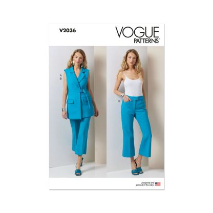 Patron Vogue 2036 U5 - Gilet et pantalon