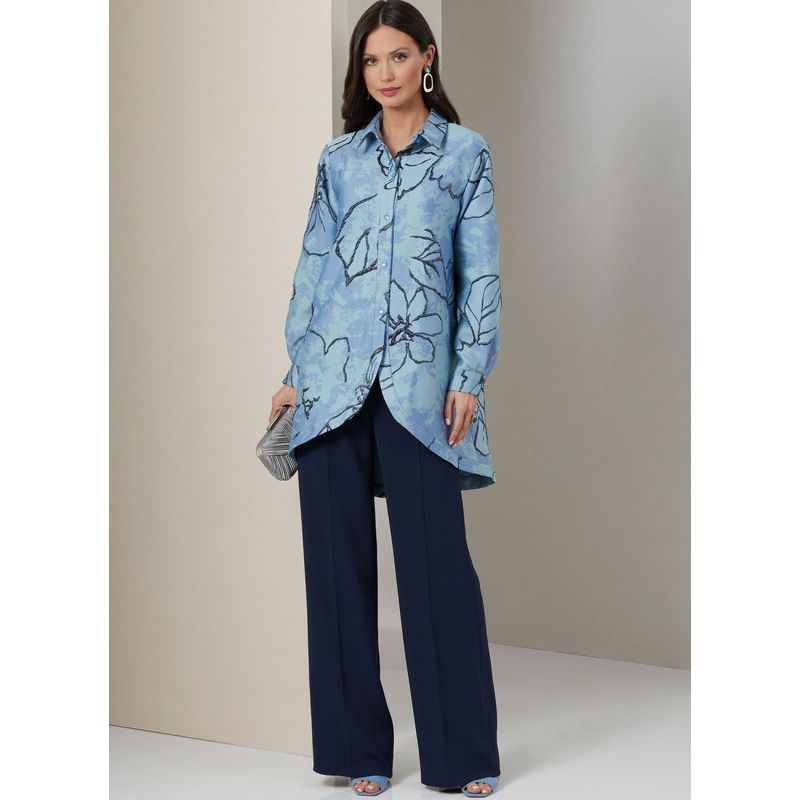 Patron Vogue 2037 Y5 - Chemise, crop top et pantalon
