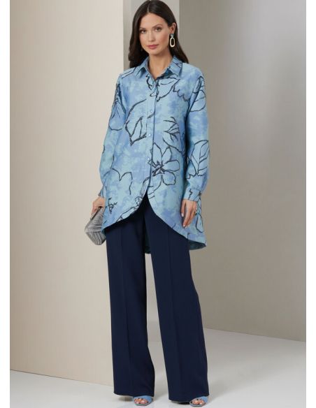 Patron Vogue 2037 Y5 - Chemise, crop top et pantalon