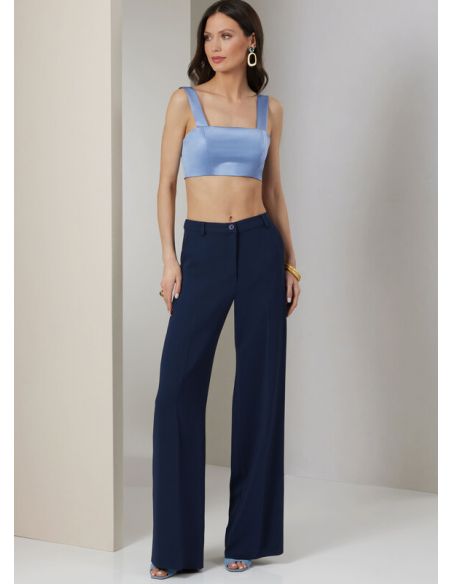 Patron Vogue 2037 Y5 - Chemise, crop top et pantalon