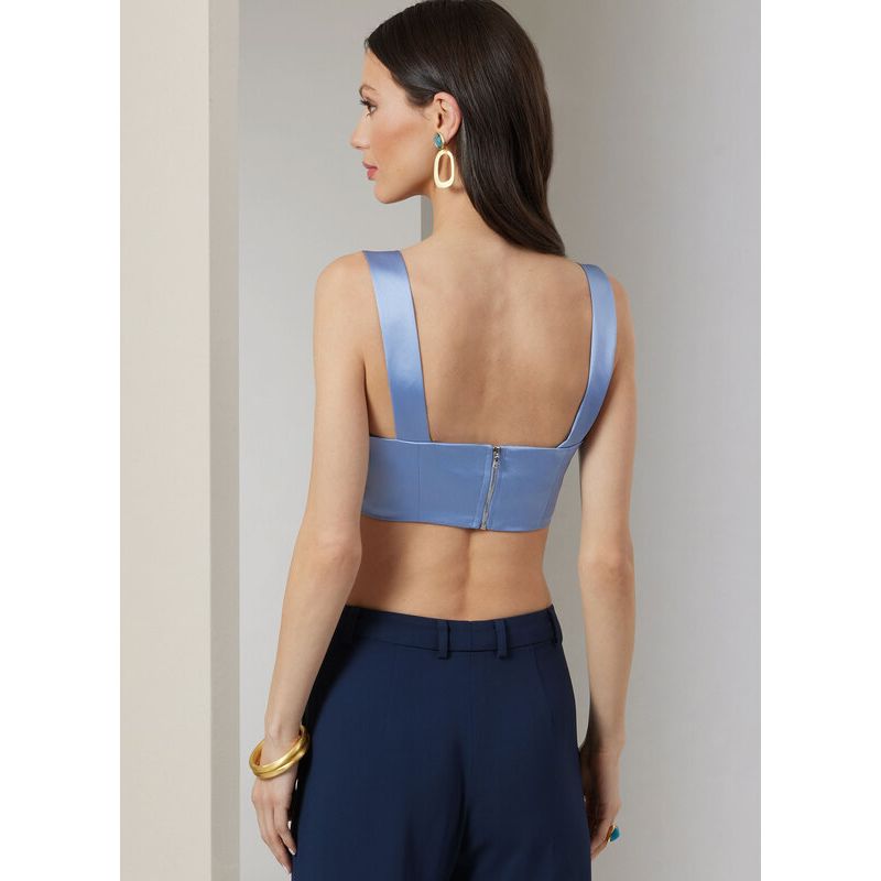 Patron Vogue 2037 Y5 - Chemise, crop top et pantalon