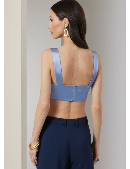 Patron Vogue 2037 Y5 - Chemise, crop top et pantalon