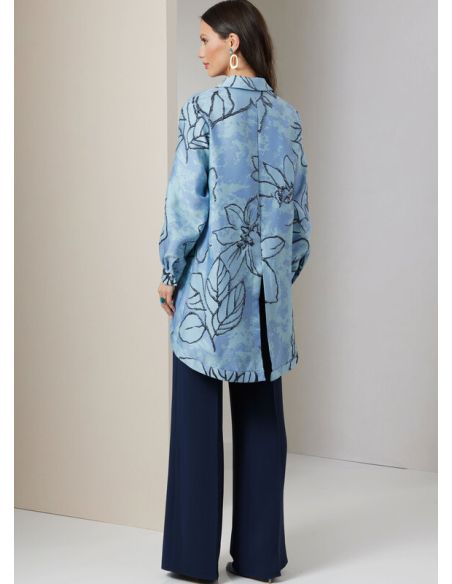 Patron Vogue 2037 Y5 - Chemise, crop top et pantalon