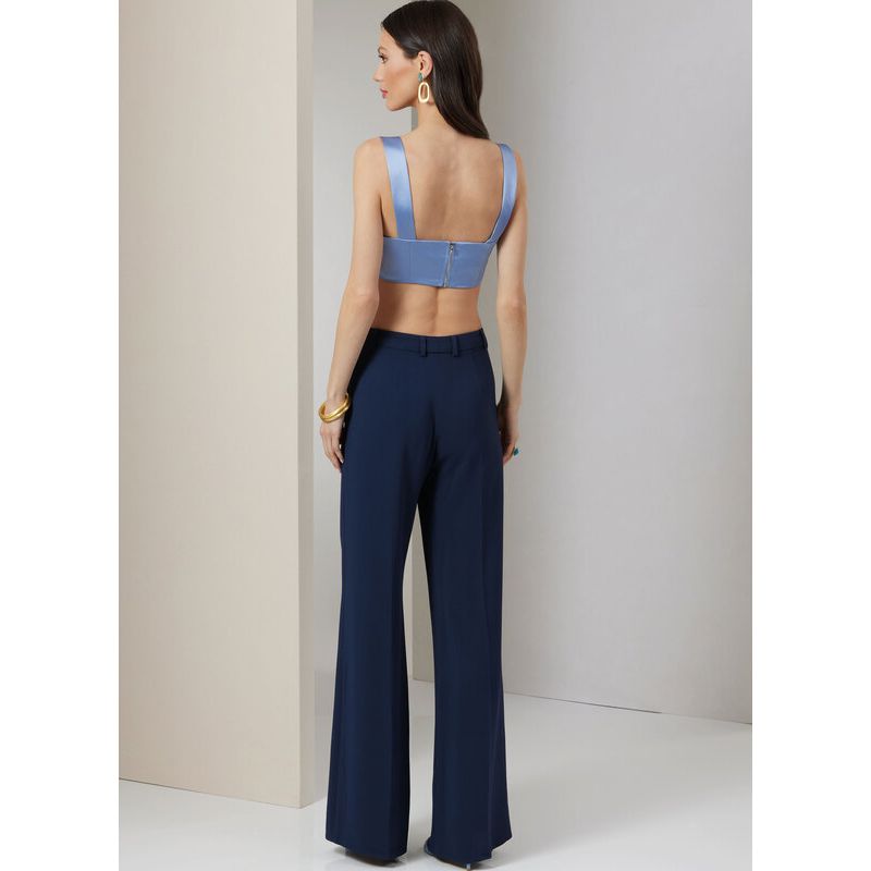 Patron Vogue 2037 Y5 - Chemise, crop top et pantalon