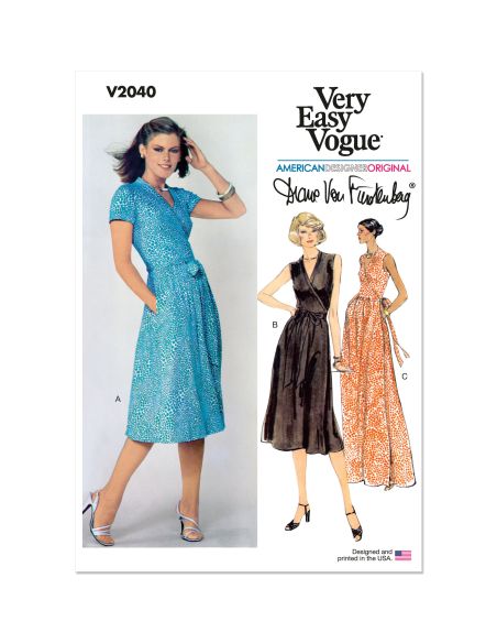 Patron Vogue 2040 U5 - Robe portefeuille