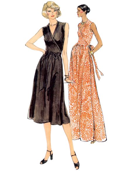 Patron Vogue 2040 U5 - Robe portefeuille