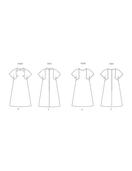 Patron Butterick 6990/K5 - Robe une pièce Vintage Butterick des années 1960