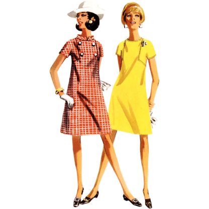 Patron Butterick 6990/Y5- Robe une pièce Vintage Butterick des années 1960 2