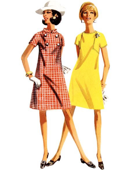 Patron Butterick 6990/Y5- Robe une pièce Vintage Butterick des années 1960