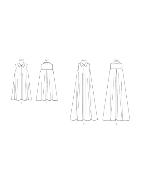 Patron Butterick 6994/H5 - Robe ample