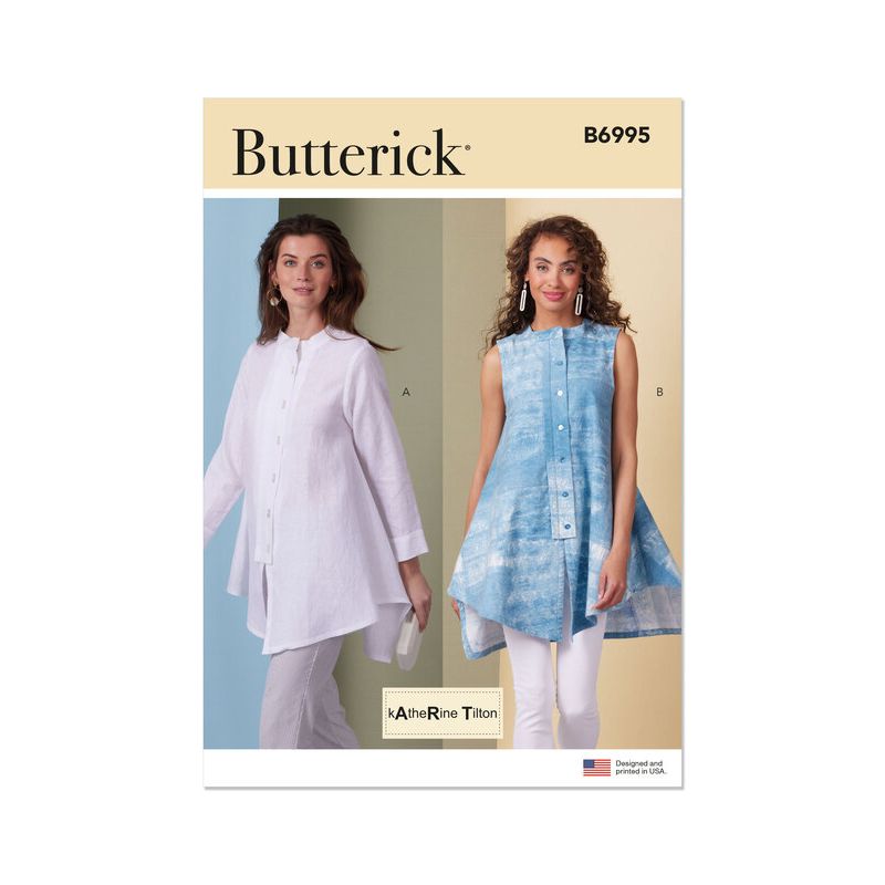 Patron Butterick 6995/Y5 - Hauts à pied de col