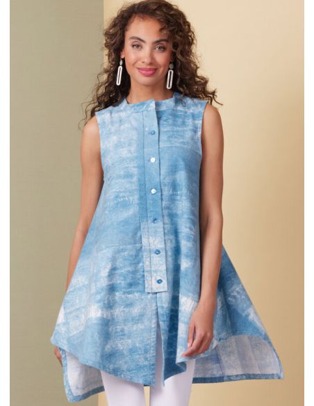 Patron Butterick 6995/Y5 - Hauts à pied de col