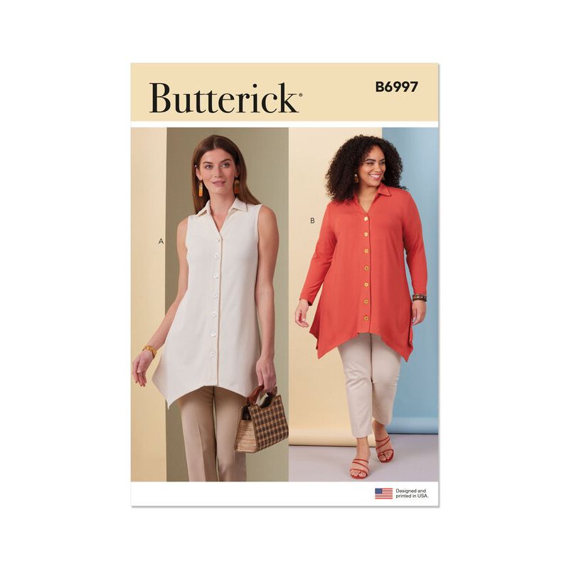 Patron Butterick 6997/BB - Hauts moulants en maille