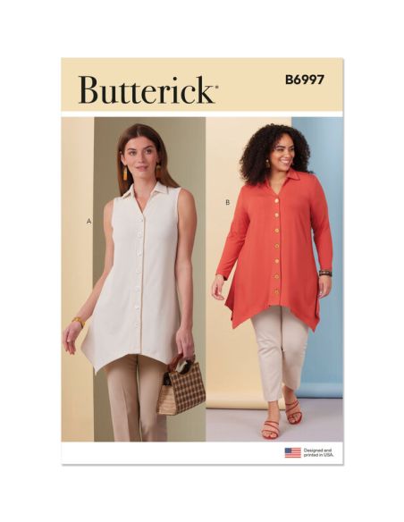 Patron Butterick 6997/BB - Hauts moulants en maille