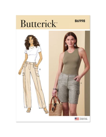 Patron Butterick 6998/Y5 - Short ou pantalon
