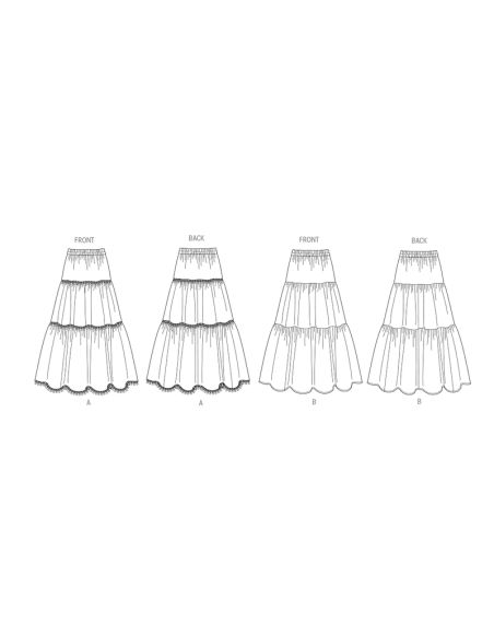 Patron Butterick 6999/K5 - Jupes amples