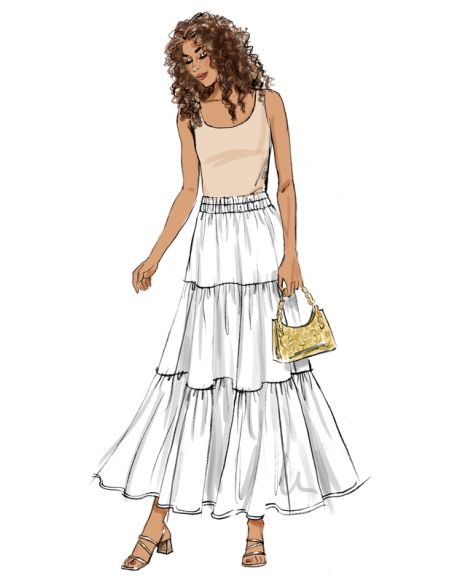 Patron Butterick 6999/Y5 - Jupes amples